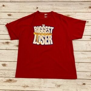 Vintage NBC Biggest Looser Red T-Shirt XL